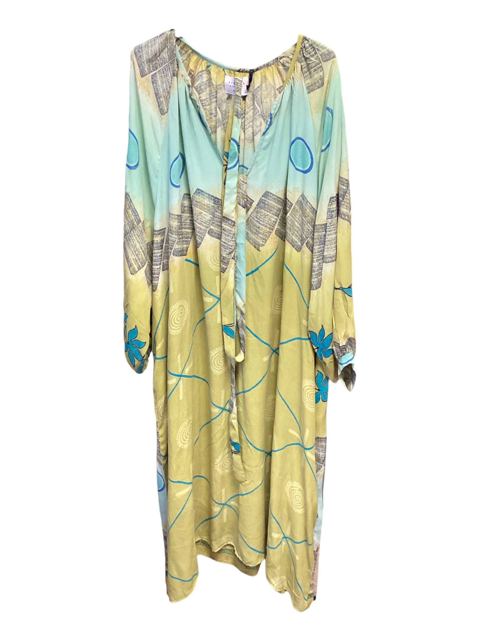 Vienna Silk Caftan Dress One Size